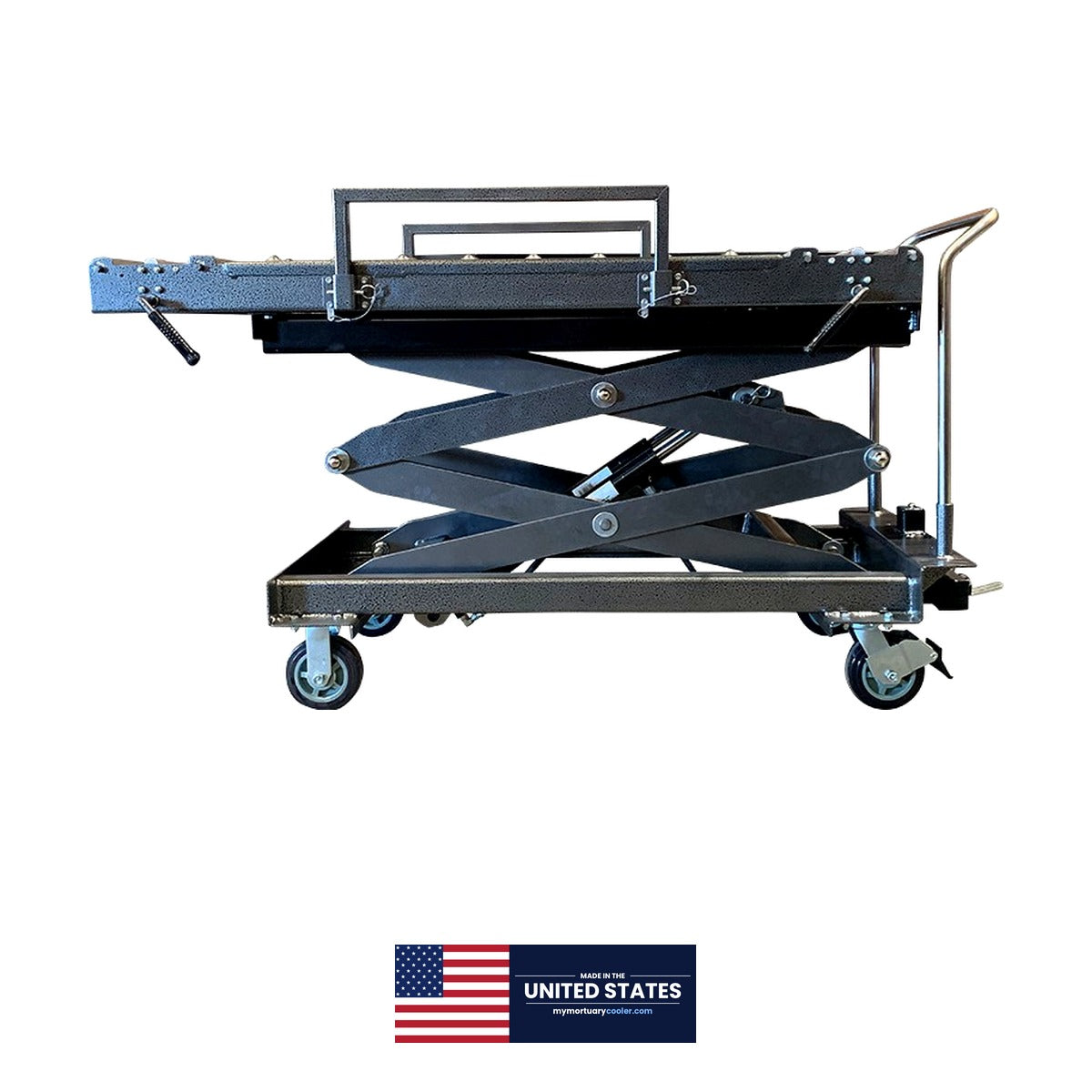 1,000 lb Hydraulic Mortuary Manual Scissor Lift — Mortuary Lift by American Mortuary Equipment, image 1 product view 1