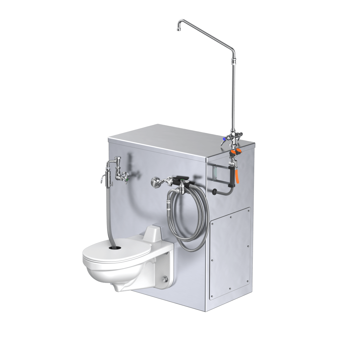 Flushing Embalming Station – Model 1036-9FS — Embalming Station by American Mortuary Equipment, image 4 product view 4
