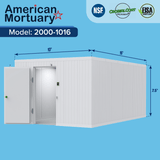 10x16 Walk-In Mortuary Cooler — Walk-In Mortuary Cooler by American Mortuary Coolers, image 9 thumbnail 9
