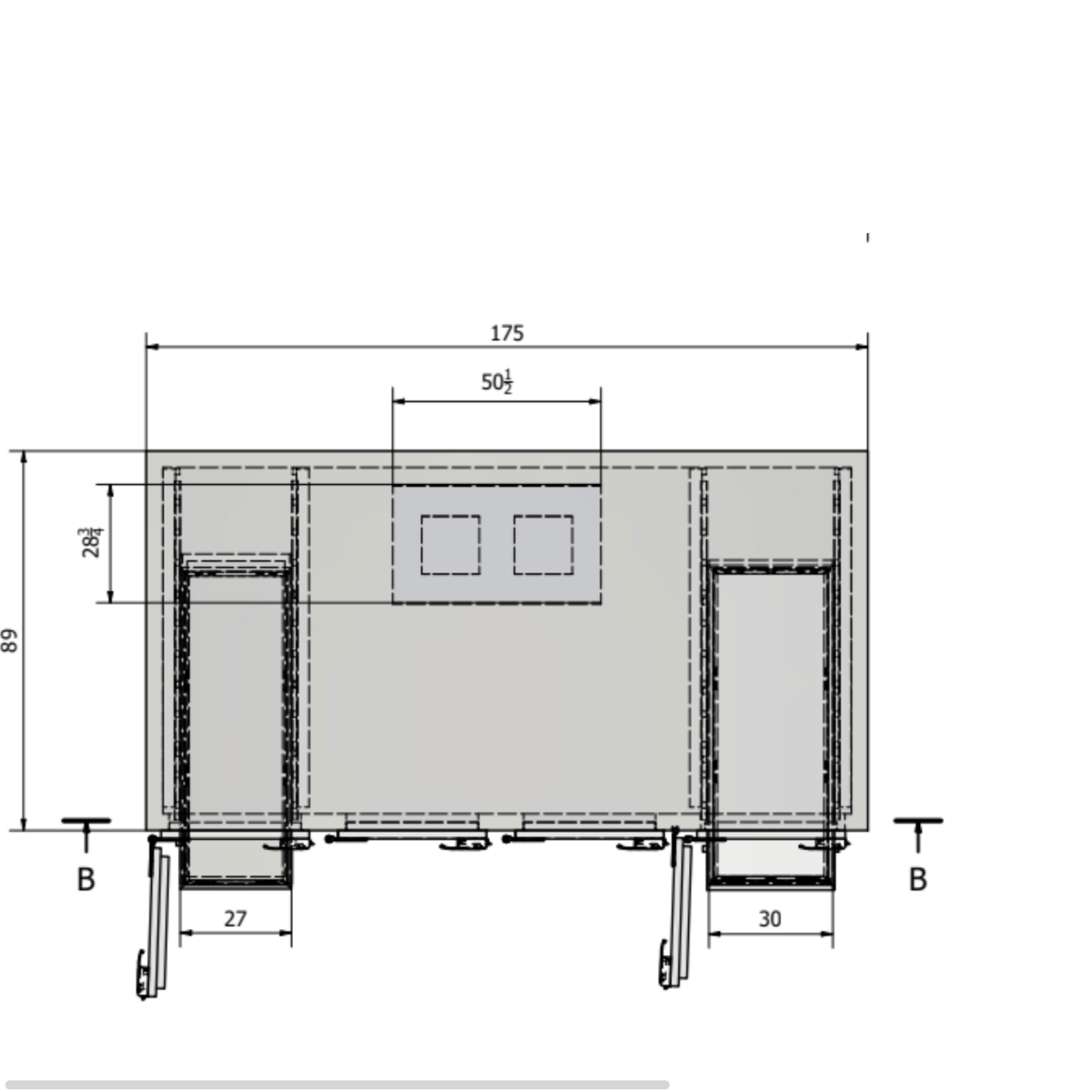 12-Body Vault Morgue Cooler — Vault Morgue Cooler by American Mortuary Coolers, image 4 product view 4