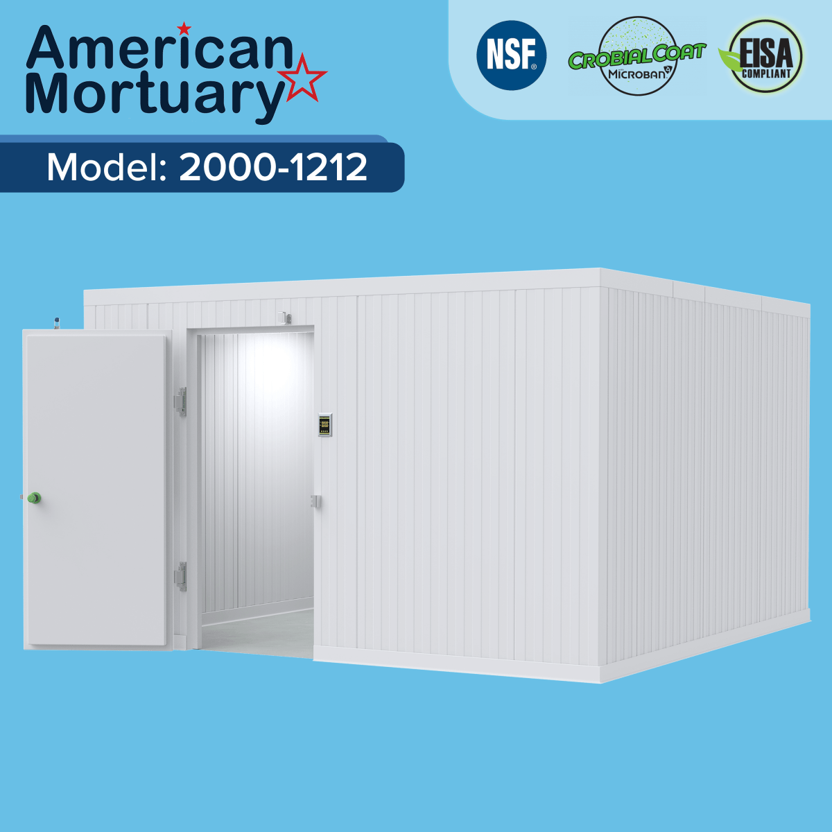 12x12 Walk-In Mortuary Cooler — Walk-In Mortuary Cooler by American Mortuary Coolers, image 5 product view 5