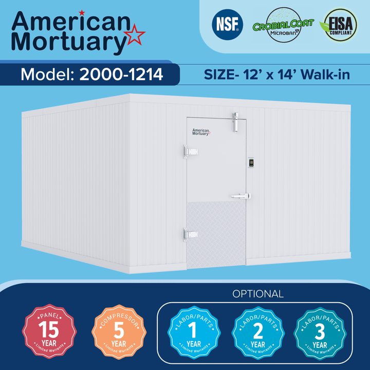 12x14 Walk-In Mortuary Cooler — Walk-In Mortuary Cooler by American Mortuary Coolers, image 1