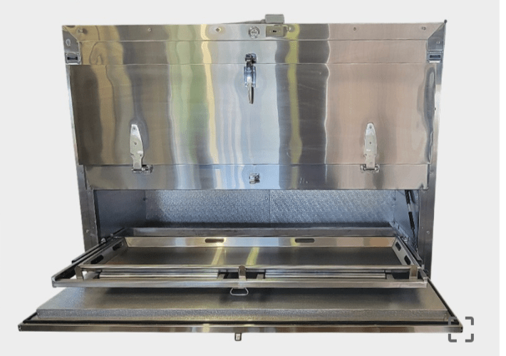 2-Body Bariatric Vault Morgue Cooler — Vault Morgue Cooler by American Mortuary Coolers, image 11 product view 11