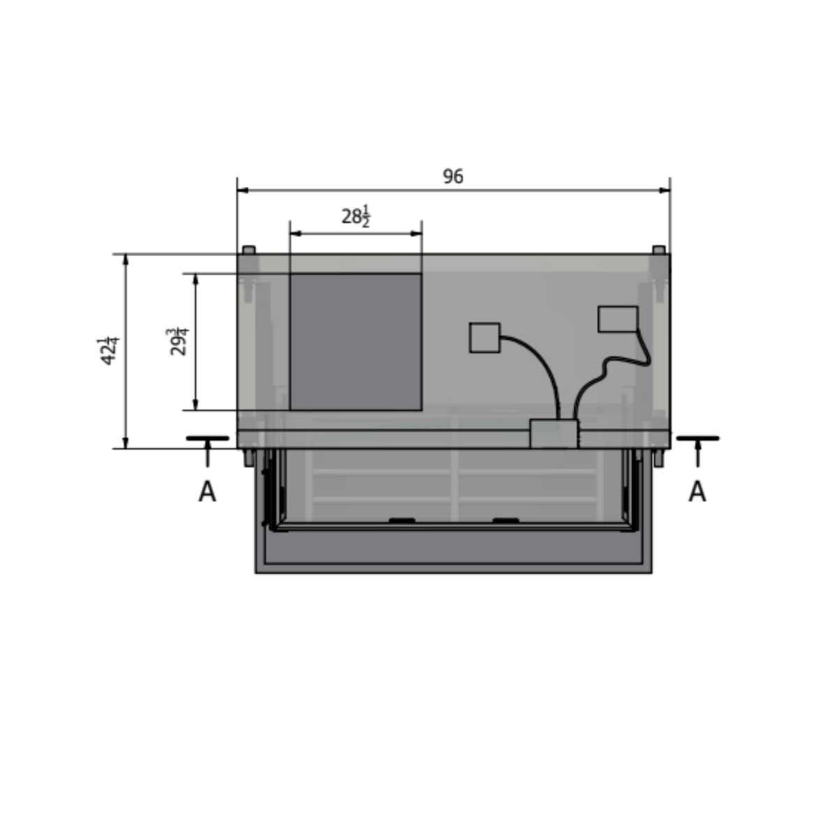 2-Body Bariatric Vault Morgue Cooler — Vault Morgue Cooler by American Mortuary Coolers, image 13 product view 13