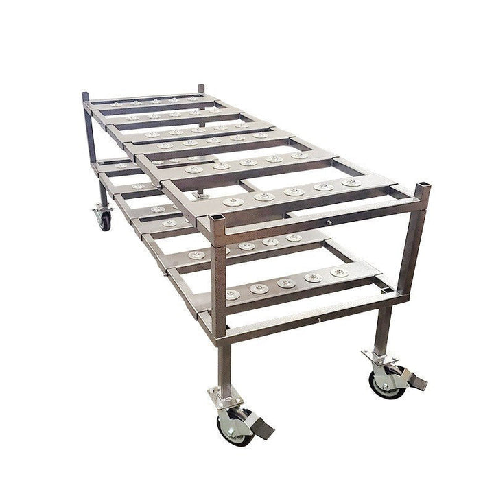 2-Tier Multi-Directional Loading Mortuary Rack (2-in-1) — Mortuary Rack by American Mortuary Coolers, image 1