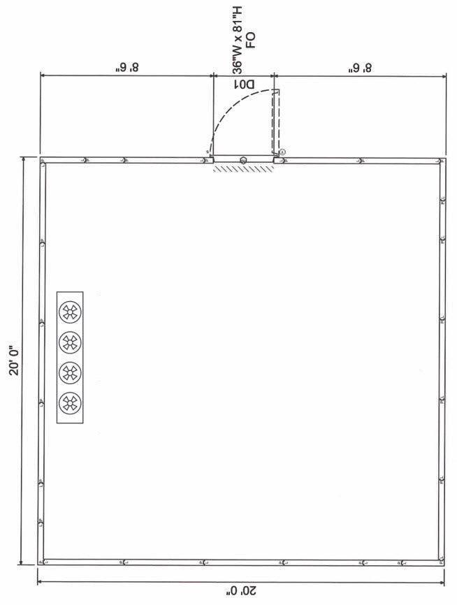 20x20 Walk-In Mortuary Cooler — Walk-In Mortuary Cooler by American Mortuary Coolers, image 8 product view 8
