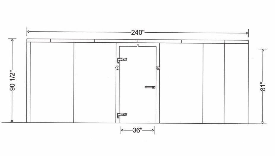 20x20 Walk-In Mortuary Cooler — Walk-In Mortuary Cooler by American Mortuary Coolers, image 4 product view 4