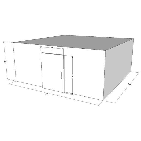 20x20 Walk-In Mortuary Cooler — Walk-In Mortuary Cooler by American Mortuary Coolers, image 5 product view 5