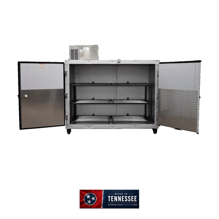 3 Body Bariatric Side-Load Mortuary Cooler — Upright Mortuary Cooler by American Mortuary Coolers, image 1