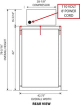 3 Body Oversized Mortuary Freezer — Mortuary Freezer by American Mortuary Coolers, image 5 thumbnail 5