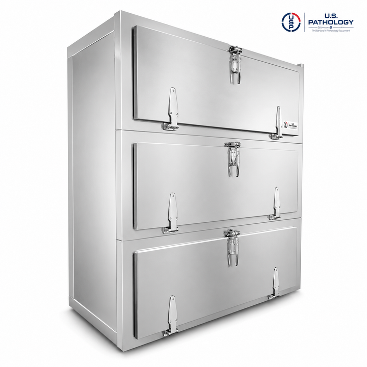 3-Body Vault Morgue Cooler — Vault Morgue Cooler by American Mortuary Coolers, image 1