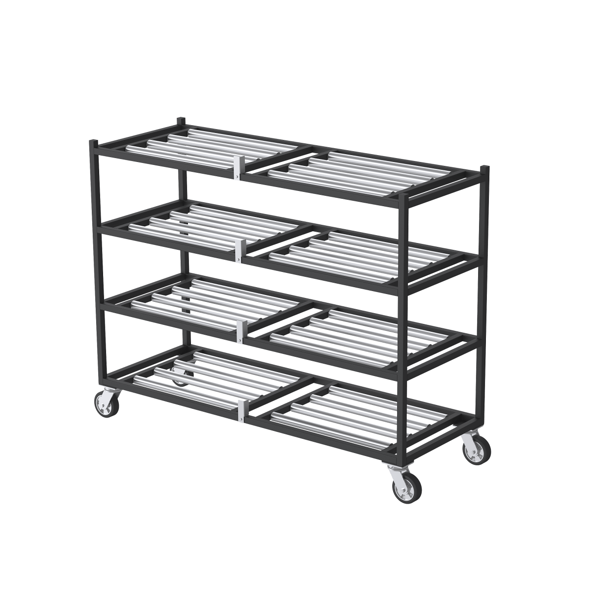 4 Tier Side-Loading Mortuary Rack — Mortuary Rack by American Mortuary Equipment, image 1 product view 1