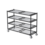 4 Tier Side-Loading Mortuary Rack — Mortuary Rack by American Mortuary Equipment, image 1 thumbnail 1