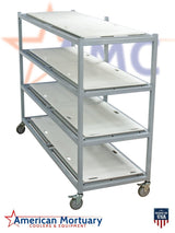 4 Tier Side-Loading Mortuary Rack — Mortuary Rack by American Mortuary Equipment, image 8 thumbnail 8