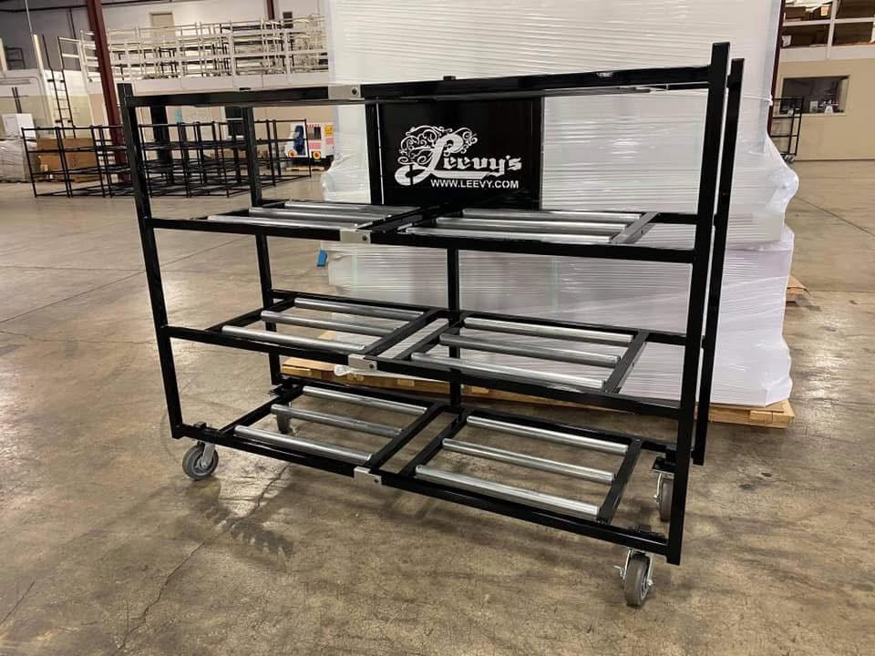 4 Tier Side-Loading Mortuary Rack — Mortuary Rack by American Mortuary Equipment, image 9 product view 9