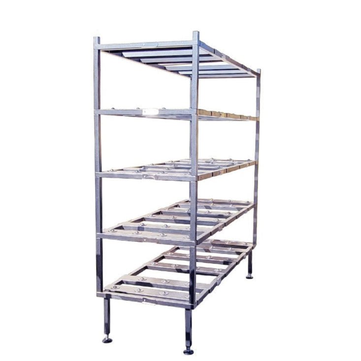 5-Tier Stainless Steel Multi-Directional Mortuary Rack – Model 2000-5TMD-SST — Mortuary Rack by American Mortuary Coolers, image 2 product view 2