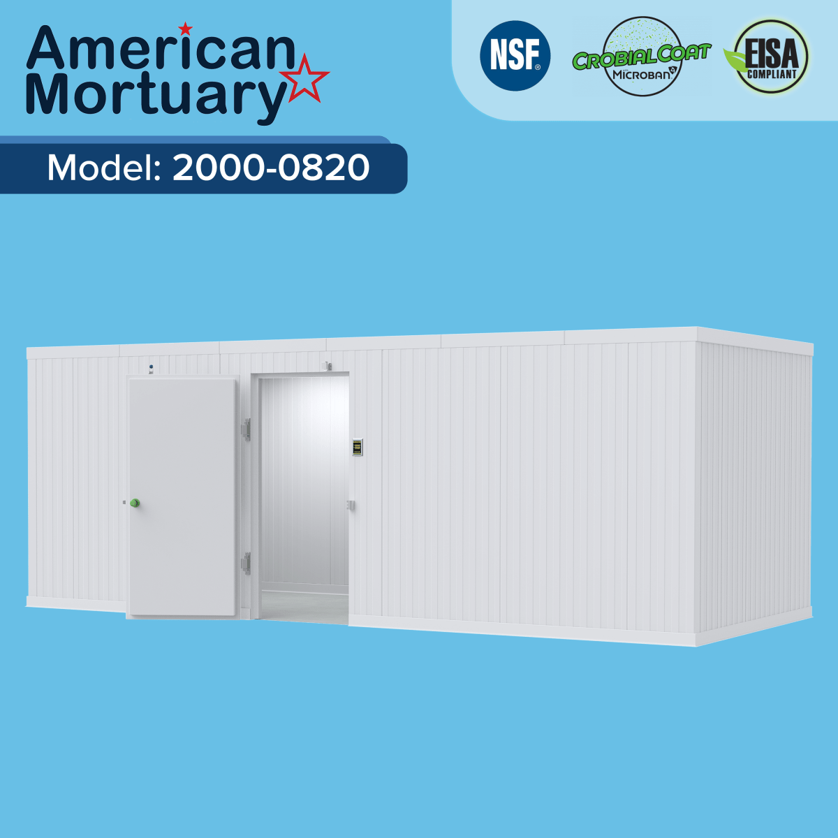 8x20 Walk-In Mortuary Cooler — Walk-In Mortuary Cooler by American Mortuary Coolers, image 5 product view 5