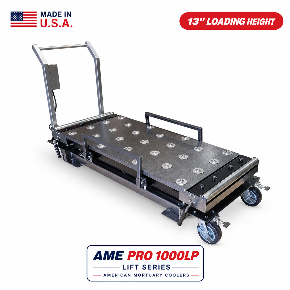 Low Profile Powered Mortuary Lift — Mortuary Lift by American Mortuary Equipment, image 1
