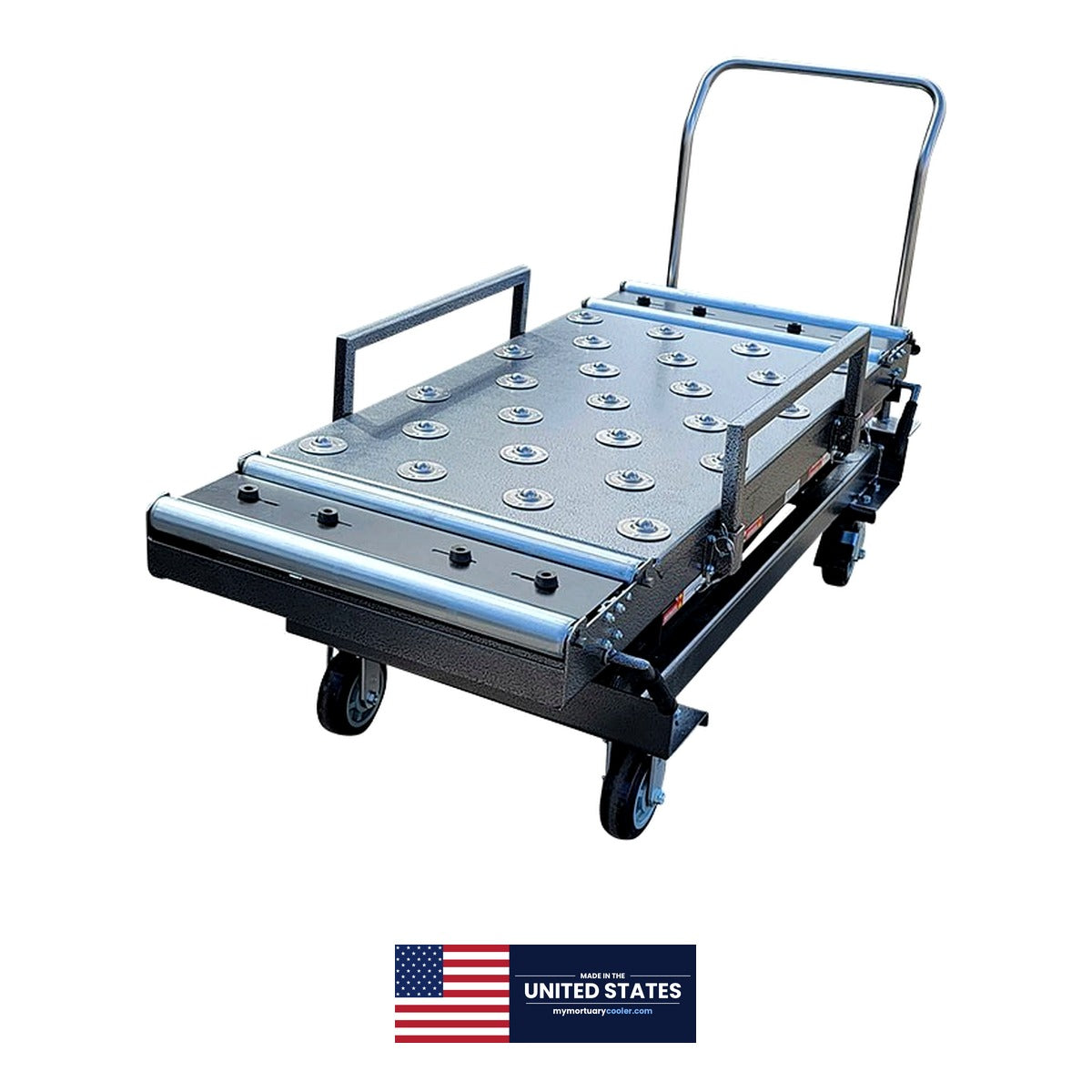 1,000 lb Hydraulic Mortuary Manual Scissor Lift — Mortuary Lift by American Mortuary Equipment, image 3 product view 3