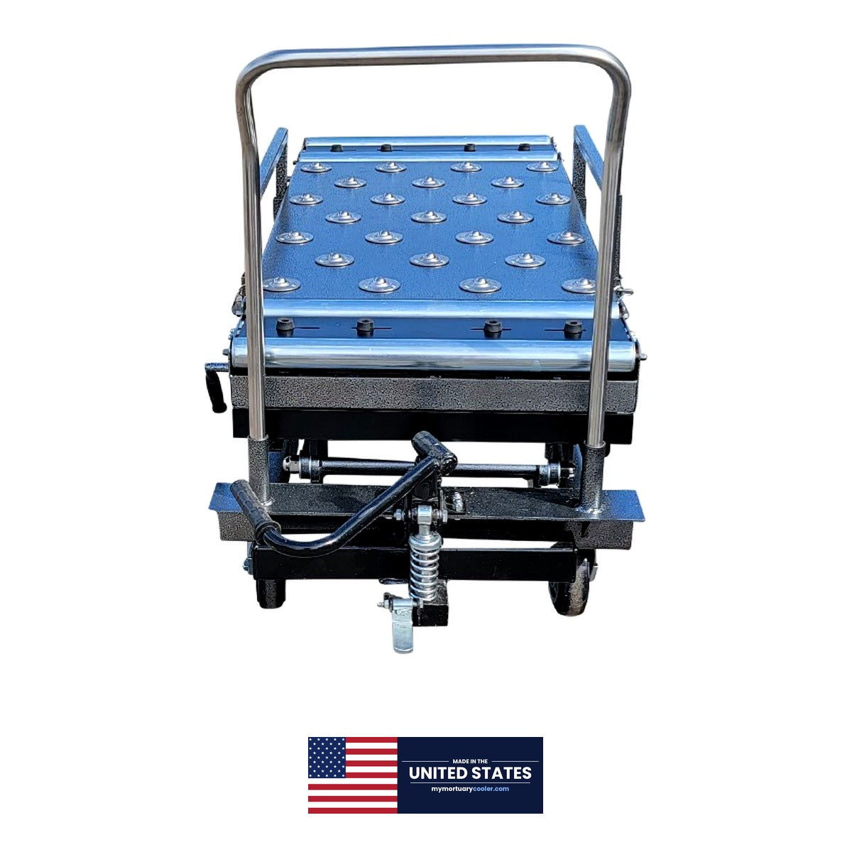 1,000 lb Hydraulic Mortuary Manual Scissor Lift — Mortuary Lift by American Mortuary Equipment, image 10 product view 10
