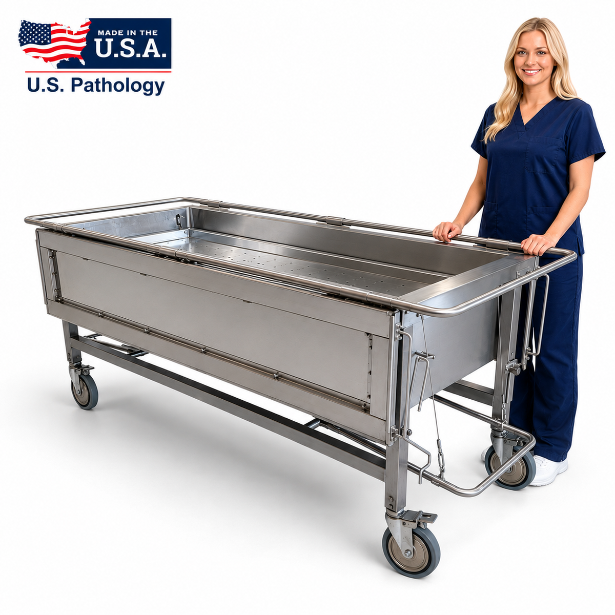 Manual Immersion Dissection Table – Model 1035-03M — Immersion Table by U.S. Pathology Equipment, image 3 product view 3