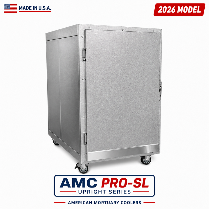 2 Body Bariatric Mortuary Cooler — Shell Only — Upright Mortuary Cooler by American Mortuary Coolers, image 1