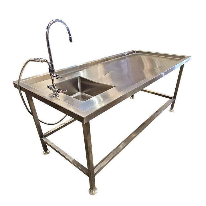 Autopsy Table with Integrated Sink — Autopsy Table by U.S. Pathology Equipment, image 1