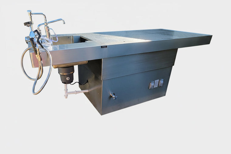 Adjustable-Height Pedestal Autopsy Table