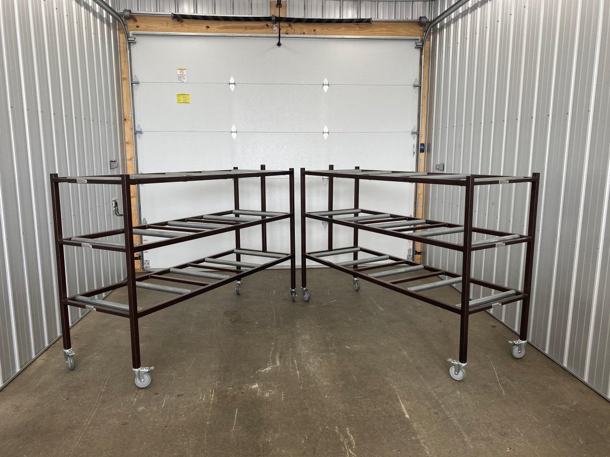 3-Tier End-Loading Mortuary Rack — Mortuary Rack by American Mortuary Equipment, image 3 product view 3