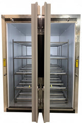 10 Body Dual-Door Mortuary Cooler — Upright Mortuary Cooler by American Mortuary Coolers, image 2 thumbnail 2