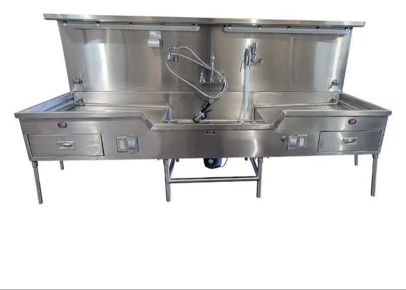 Autopsy Station with Center Sink — Autopsy Sink Station by U.S. Pathology Equipment, image 2 product view 2