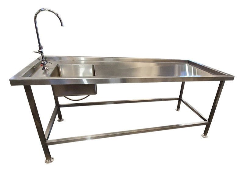 Autopsy Table with Integrated Sink — Autopsy Table by U.S. Pathology Equipment, image 3 product view 3