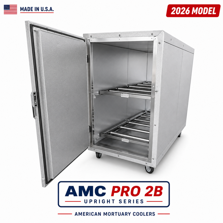 2 Body Bariatric Upright Mortuary Cooler — Upright Mortuary Cooler by American Mortuary Coolers, image 1