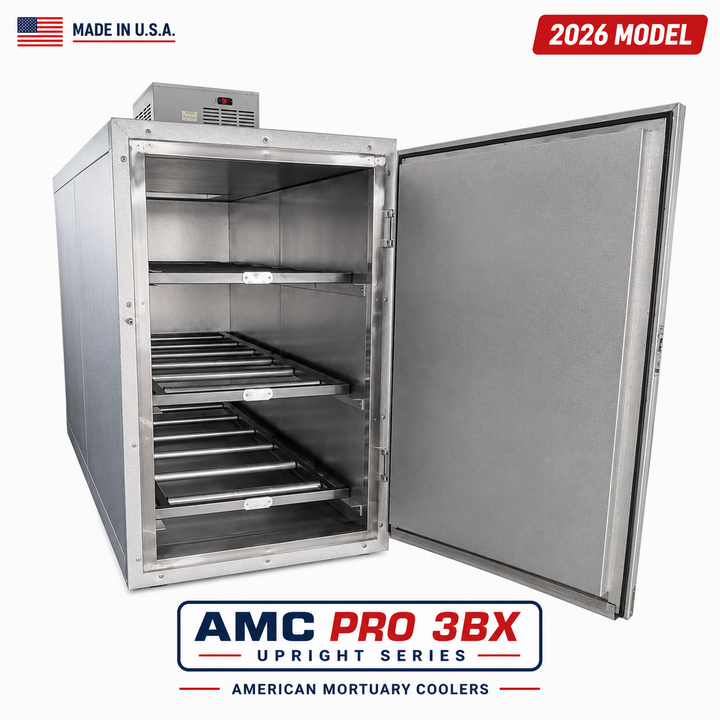 3 Body Bariatric Mortuary Cooler — Upright Mortuary Cooler by American Mortuary Coolers, image 1
