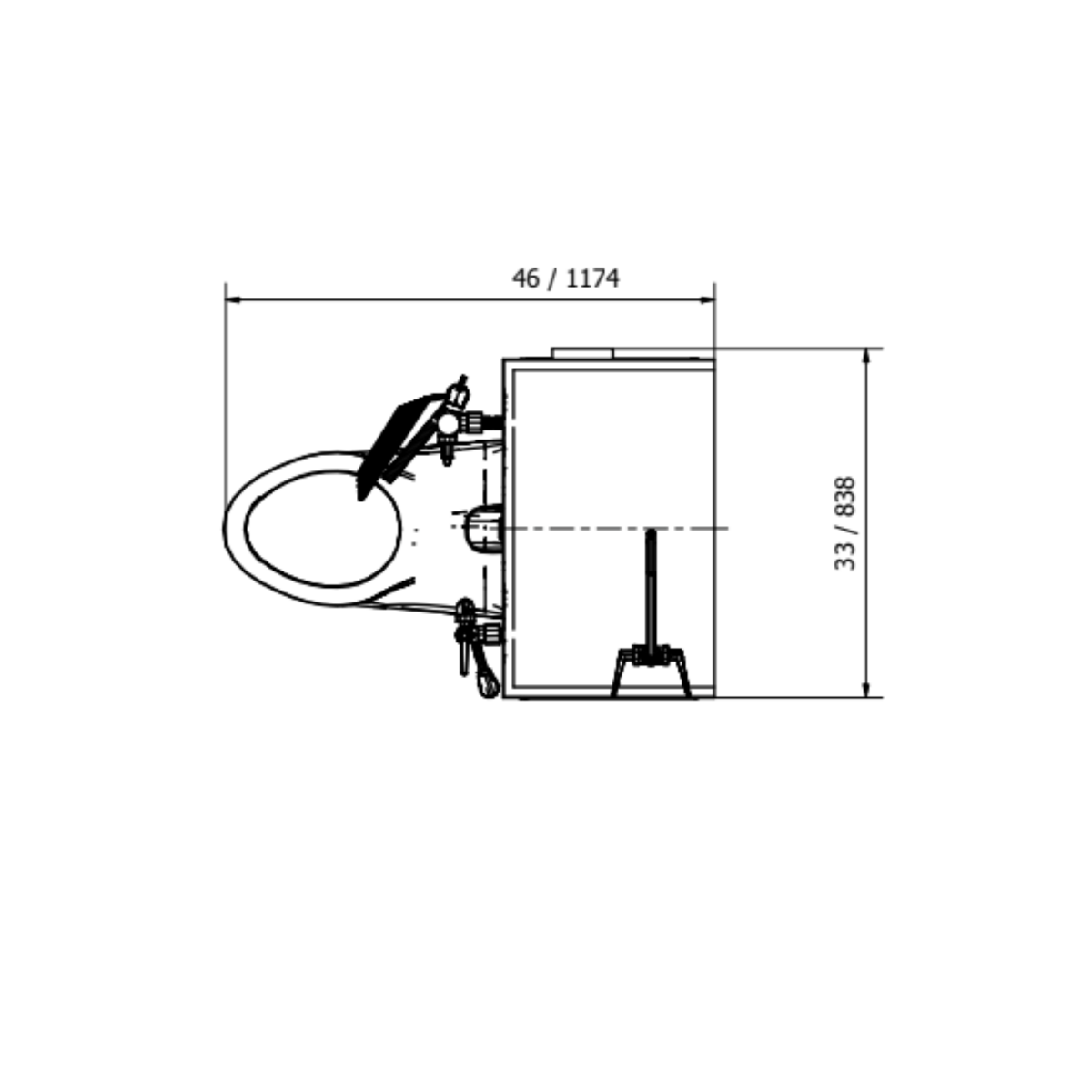 Flushing Embalming Station – Model 1036-9FS — Embalming Station by American Mortuary Equipment, image 11 product view 11