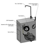 Flushing Embalming Station – Model 1036-9FS — Embalming Station by American Mortuary Equipment, image 8 thumbnail 8