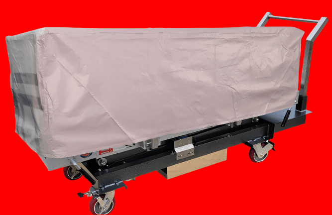 Covered Cadaver Scissor Lift – Model 1030-CTL-C — Morgue Cart by American Mortuary Equipment, image 4 product view 4