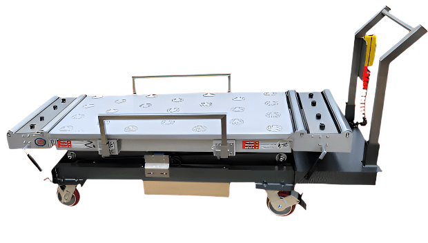 Covered Cadaver Scissor Lift – Model 1030-CTL-C — Morgue Cart by American Mortuary Equipment, image 1