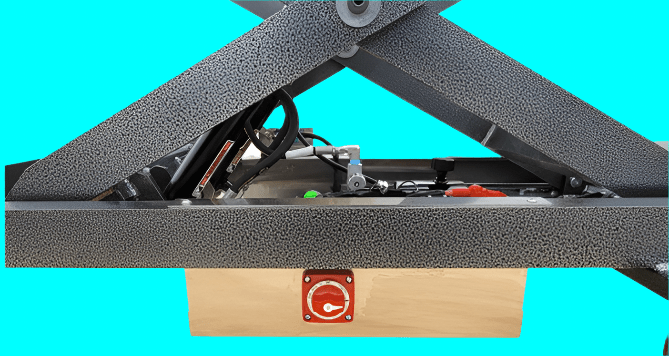 Covered Cadaver Scissor Lift – Model 1030-CTL-C — Morgue Cart by American Mortuary Equipment, image 3 product view 3