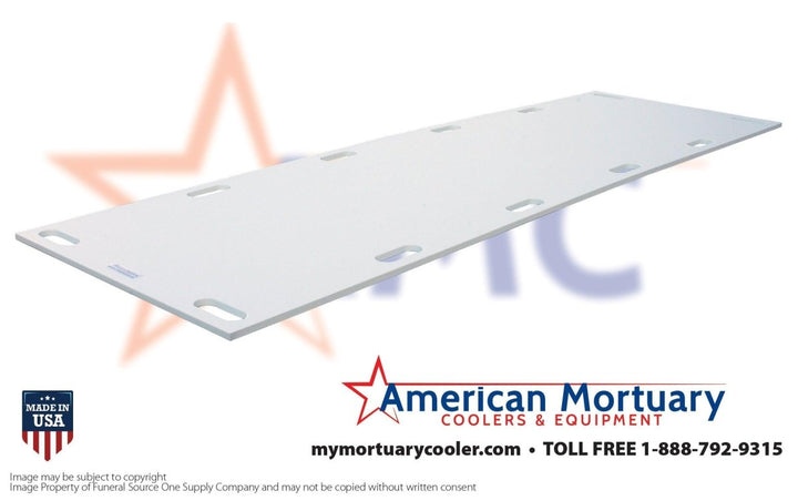 Mortuary Rack Storage Board – HDPE — Mortuary Rack Accessories by American Mortuary Coolers, image 1