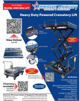 HD 1000 MAX Mortuary Lift G1 with Multi-Directional Top — Mortuary Lift by American Mortuary Equipment, image 10 thumbnail 10