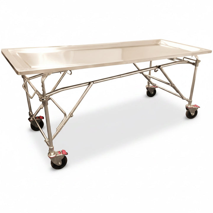 Economy Multi-Height Folding Embalming Table — Embalming Table by American Mortuary Equipment, image 1