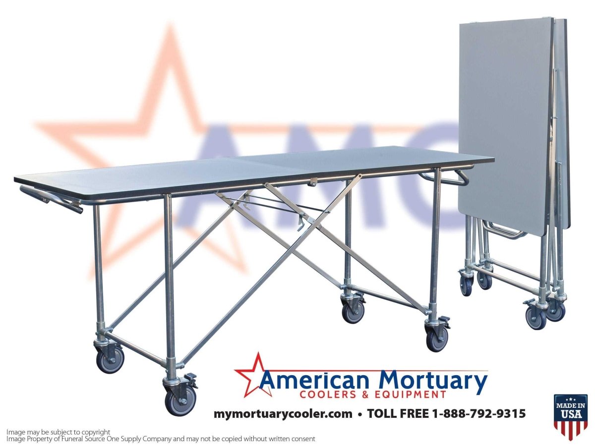 Single Folding Mortuary Dressing Table — Folding Dressing Table by American Mortuary Equipment, image 10 product view 10