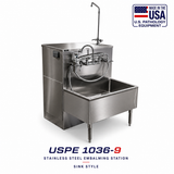 Stainless Embalming Sink Station – Model 1036-ES — Embalming Station by American Mortuary Equipment, image 1 thumbnail 1
