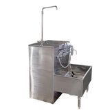 Stainless Embalming Sink Station – Model 1036-ES — Embalming Station by American Mortuary Equipment, image 3 thumbnail 3