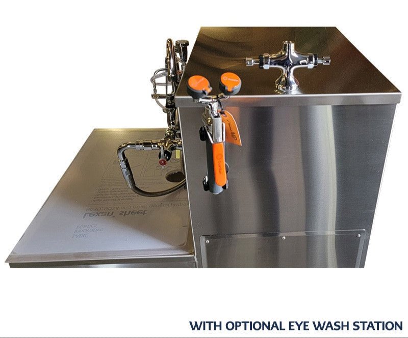Stainless Embalming Sink Station – Model 1036-ES — Embalming Station by American Mortuary Equipment, image 10 product view 10